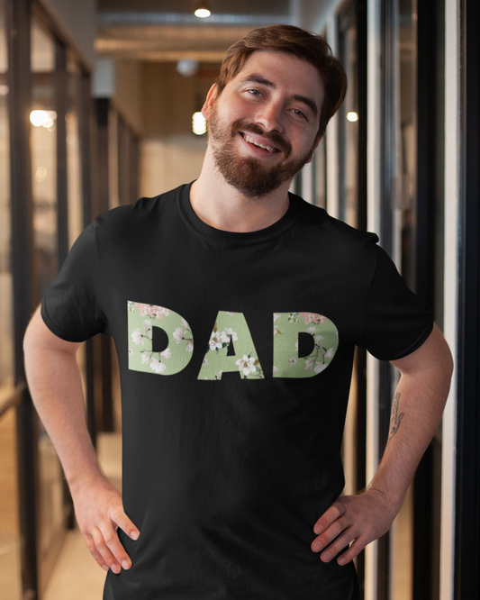 Gia Dad T-Shirt on Black Base
