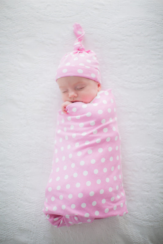 Molly Swaddle Blanket & Newborn Hat Set