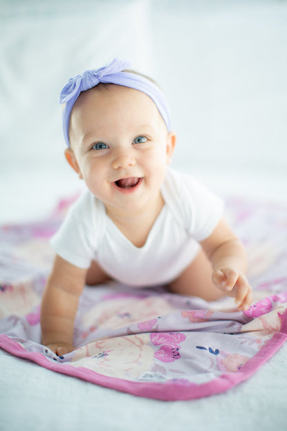 Purple Baby Headband with Bow