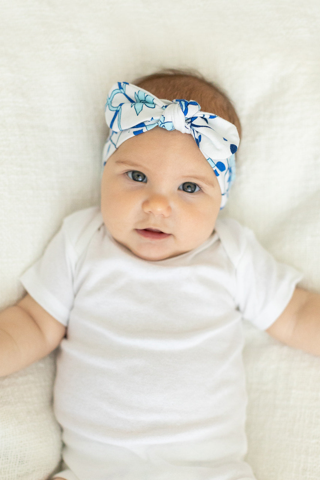 Ophelia Knotted Bow Newborn Headband
