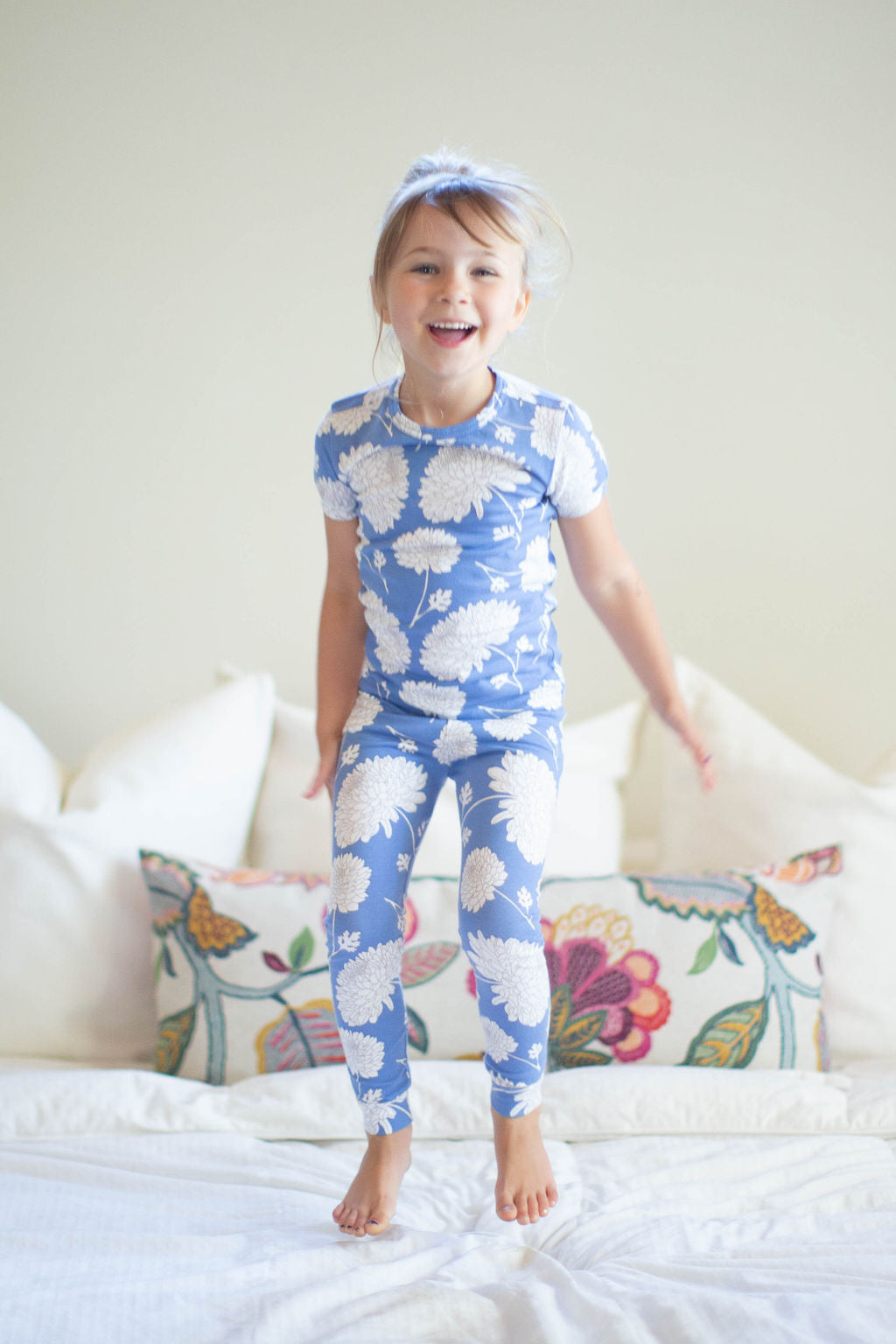 Zoe Floral Girls Pajama  Set